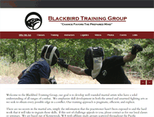 Tablet Screenshot of blackbirdmartialarts.com